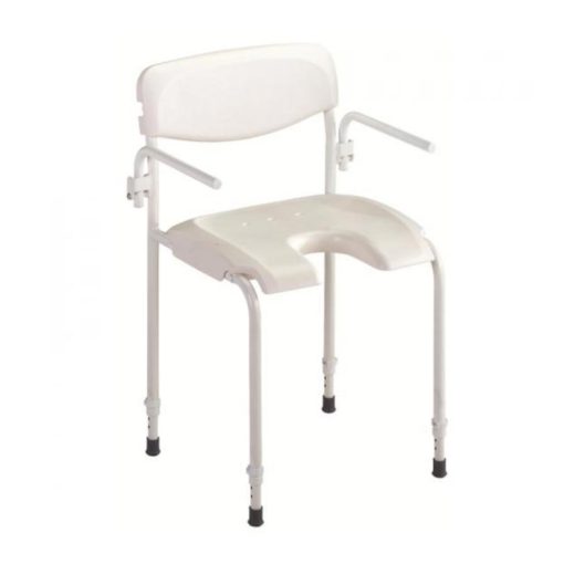 Chaise de douche avec accoudoirs escamotables