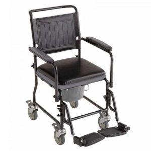 Chaise percée à roulettes Cascata avec accoudoirs rembourrés