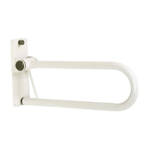 Barre d’appui rabattable courte fixée au mur sans pied