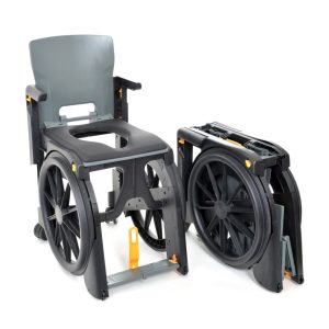 Fauteuil d'aisance Wheelable plié et ouvert