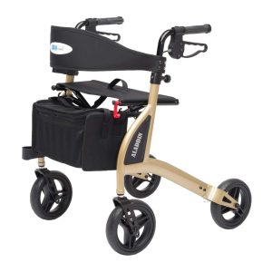 Rollator 4 roues ultra léger Small en aluminium avec assise souple