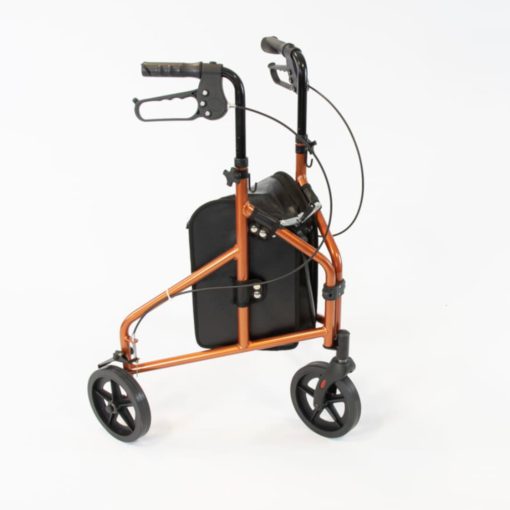 Rollator 3 roues léger, compact et pliable pour une mobilité intérieure et extérieure aisée